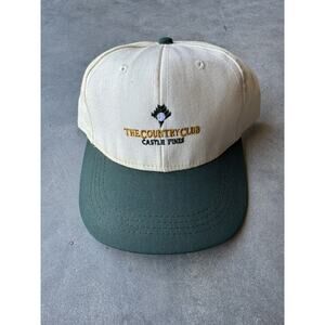 Vintage Preppy Castle Pines Golf Club Colorado Baseball Cap Hat SnapBack